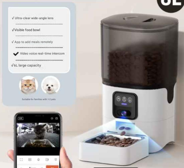 FeedSmart Pro™ — 6L WiFi Automatic Pet Feeder