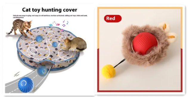 PurrPlay™ — Self-Rolling Interactive Cat Ball