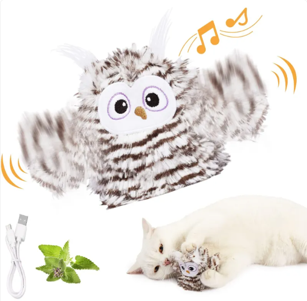 FlapFrenzy™ — USB Rechargeable Flapping Bird Cat Toy