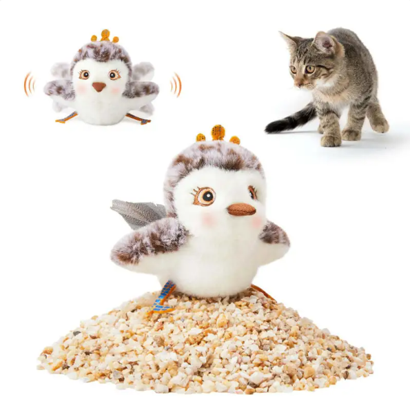 FlapFrenzy™ — USB Rechargeable Flapping Bird Cat Toy