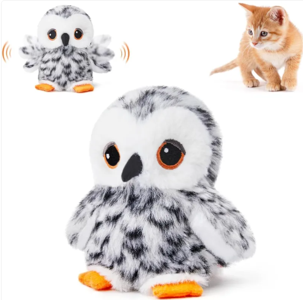 FlapFrenzy™ — USB Rechargeable Flapping Bird Cat Toy