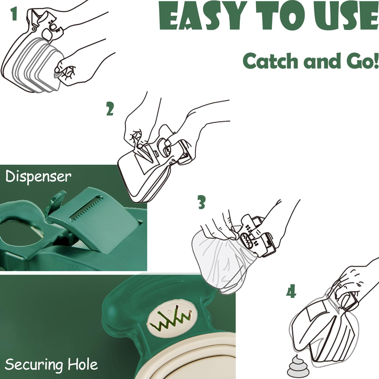 PickUp Pro™ — Hands-Free Pet Waste Scoop