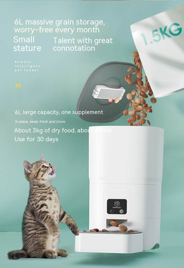 FeedSmart Pro™ — 6L WiFi Automatic Pet Feeder