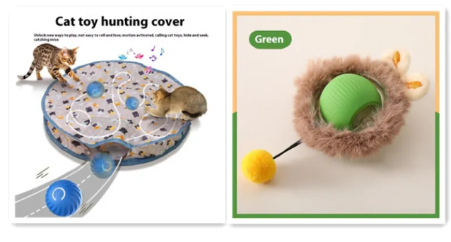 PurrPlay™ — Self-Rolling Interactive Cat Ball