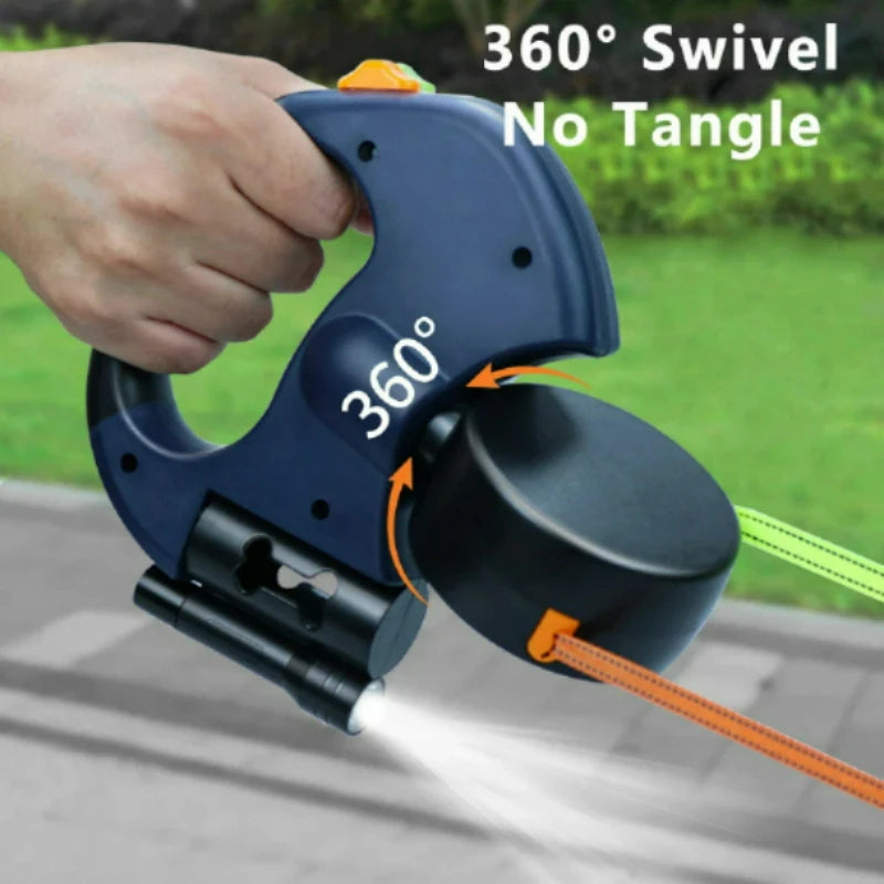 DuoWalk Pro dual leash with LED flashlight