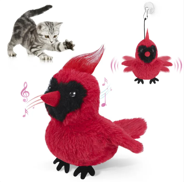 FlapFrenzy™ — USB Rechargeable Flapping Bird Cat Toy