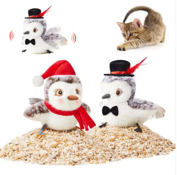 FlapFrenzy™ — USB Rechargeable Flapping Bird Cat Toy