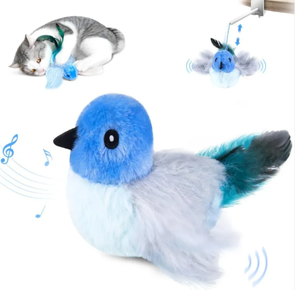 FlapFrenzy™ — USB Rechargeable Flapping Bird Cat Toy