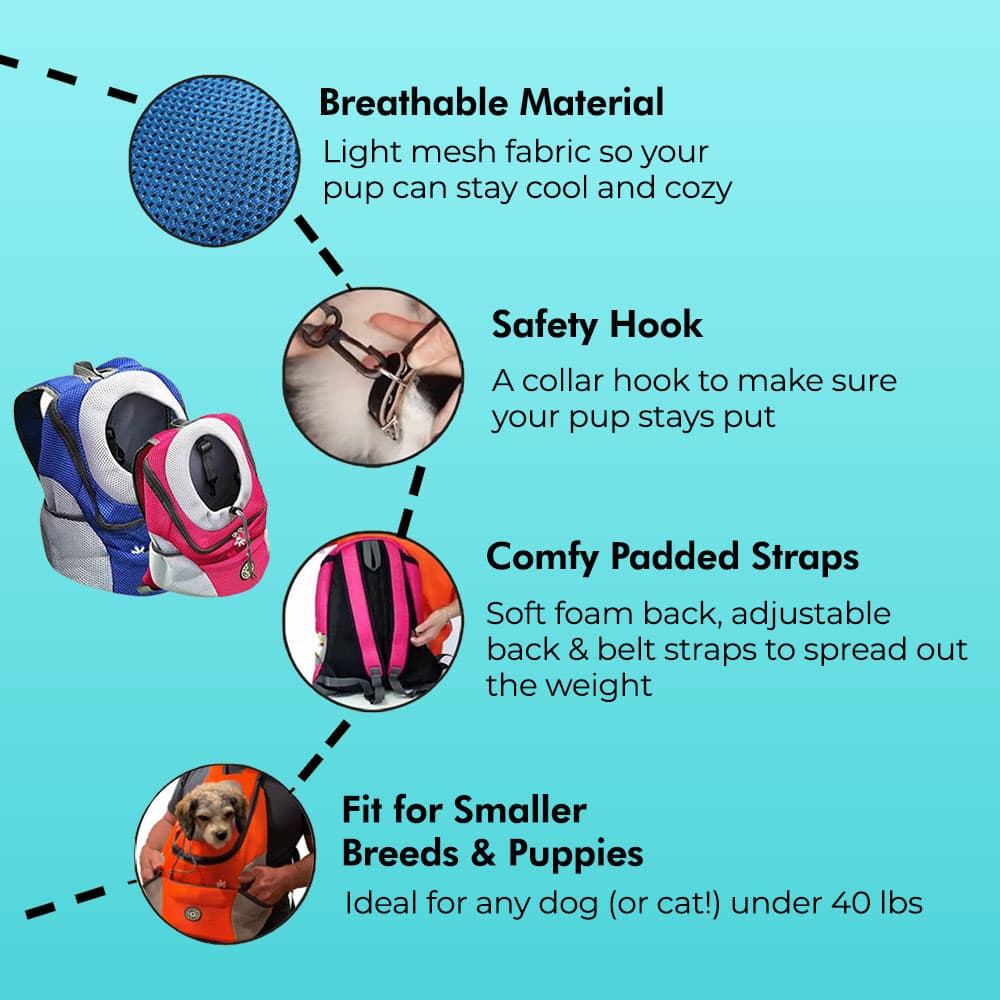Sport Pup Backpack Carrier - features